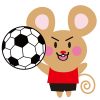  ねずみサッカーボール