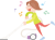 家事　掃除機　主婦　掃除　キャラクター