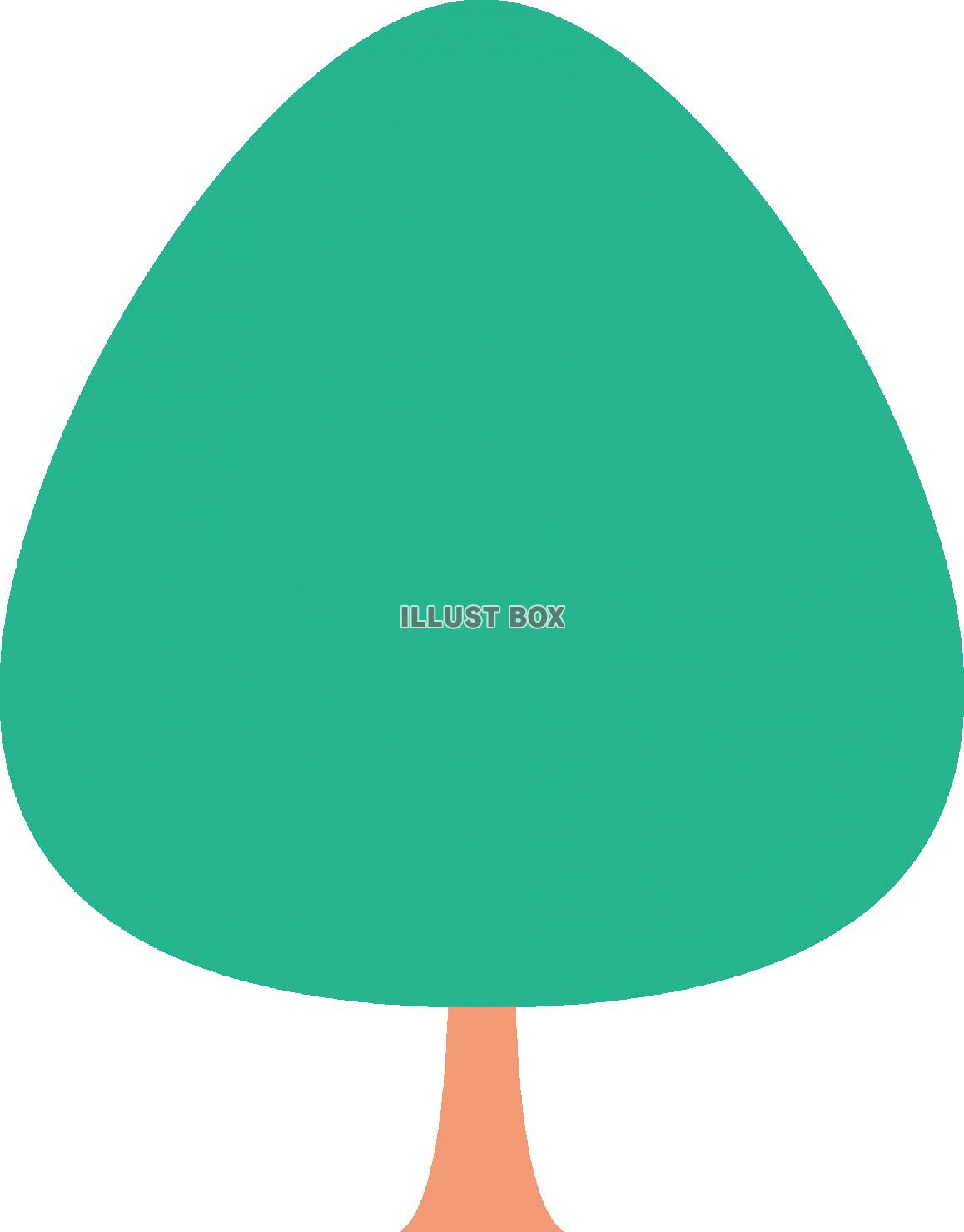 無料イラスト シンプルな樹木