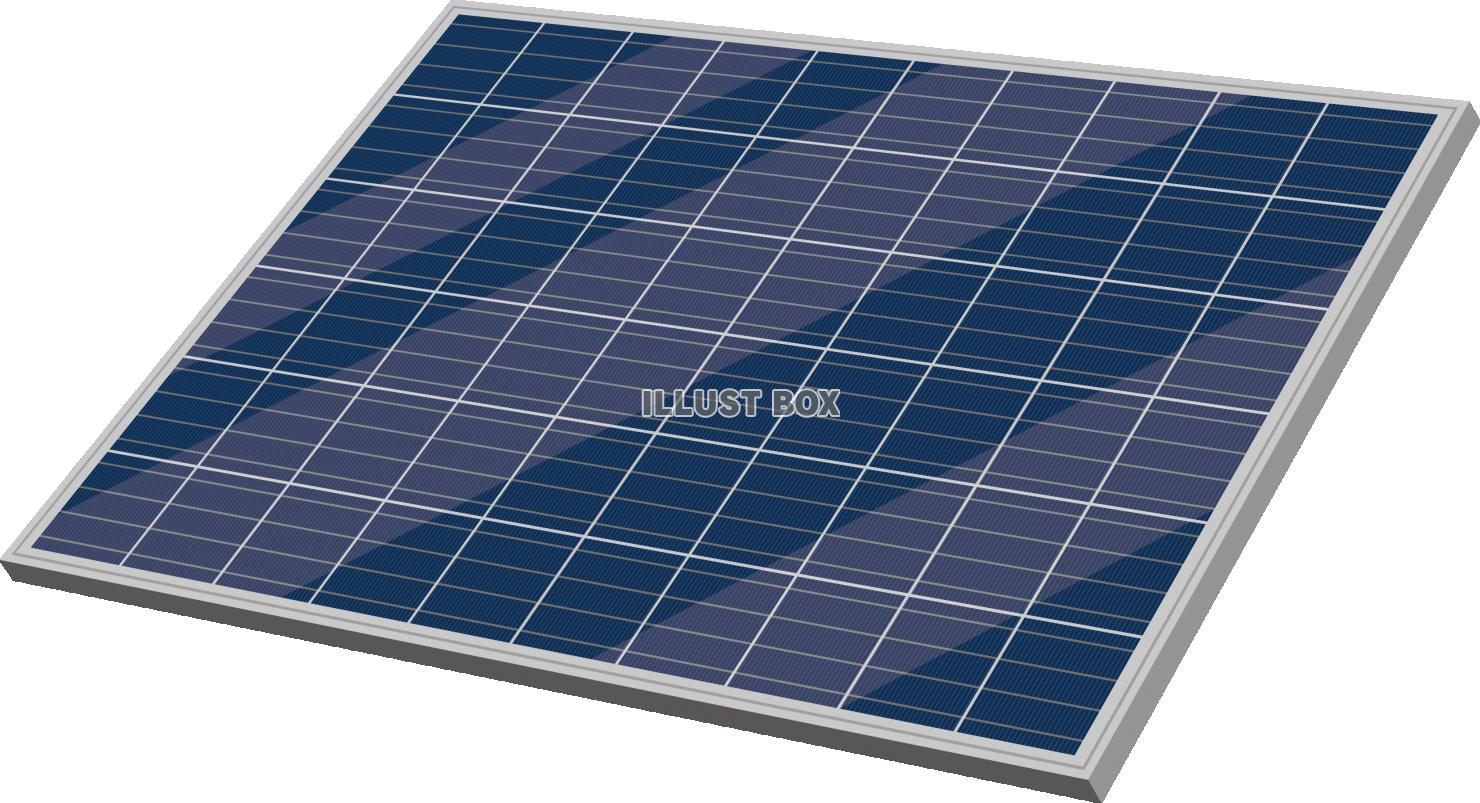 無料イラスト ソーラーパネル 太陽電池