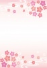 桜の和風フレームイラスト03