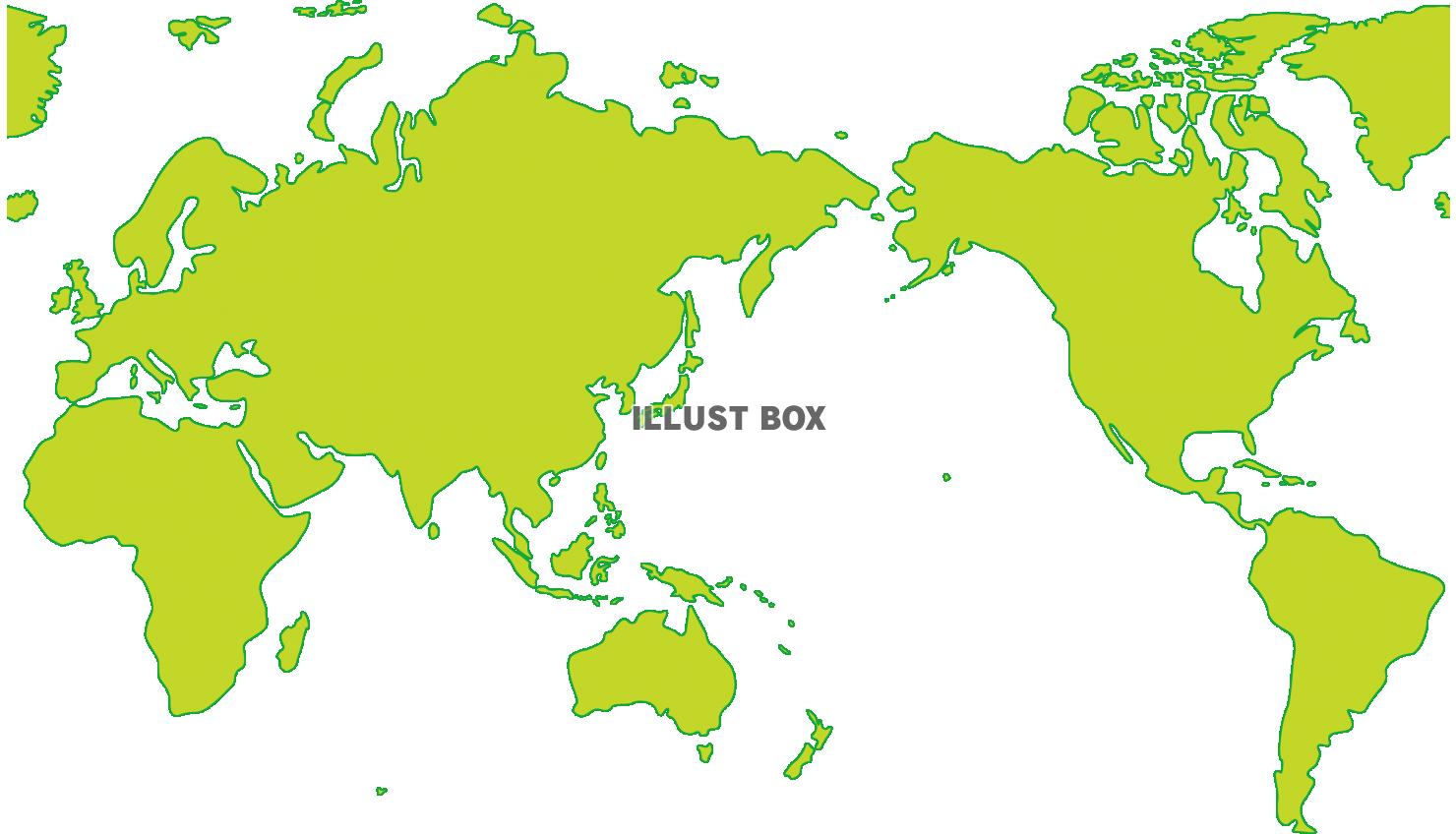 世界地図 イラスト無料