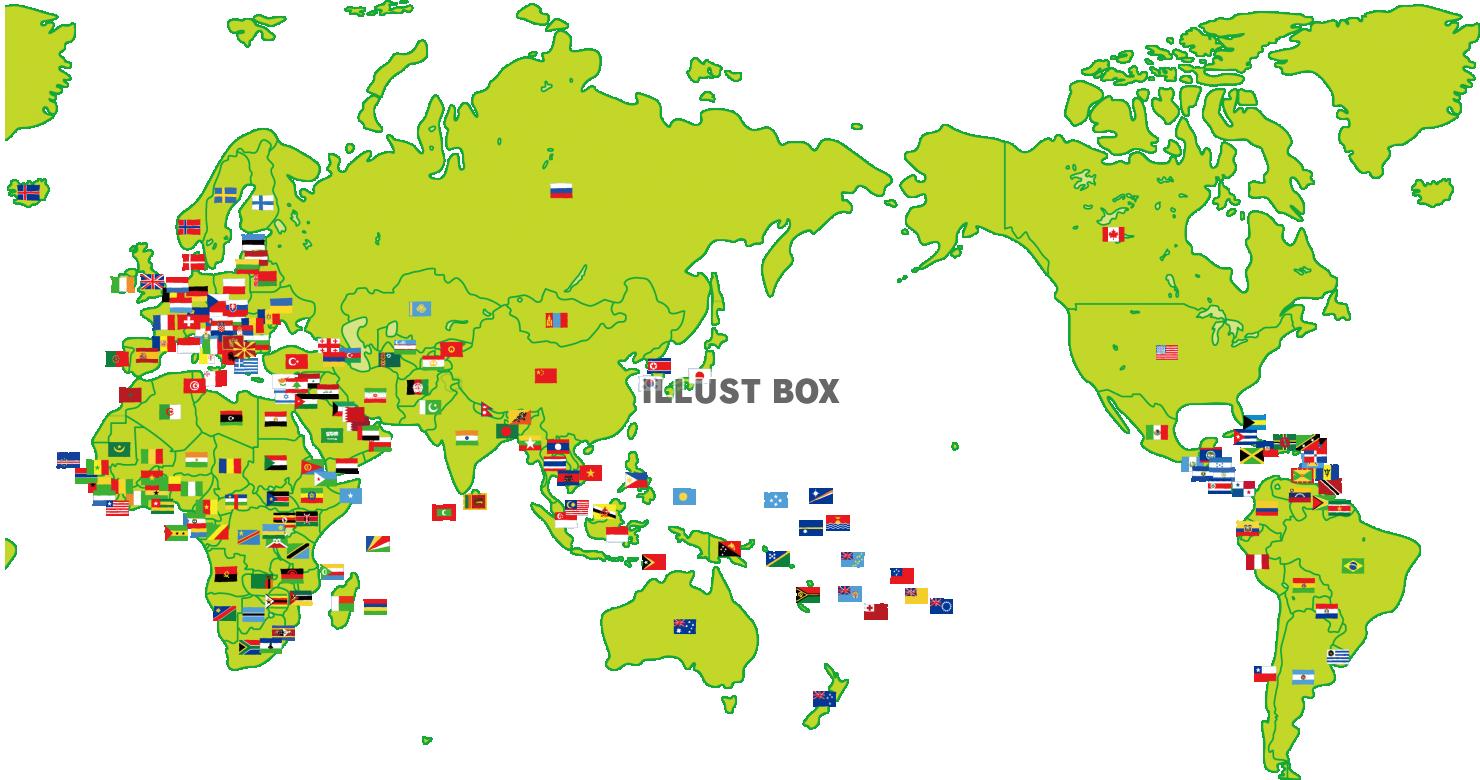 世界地図 イラスト無料