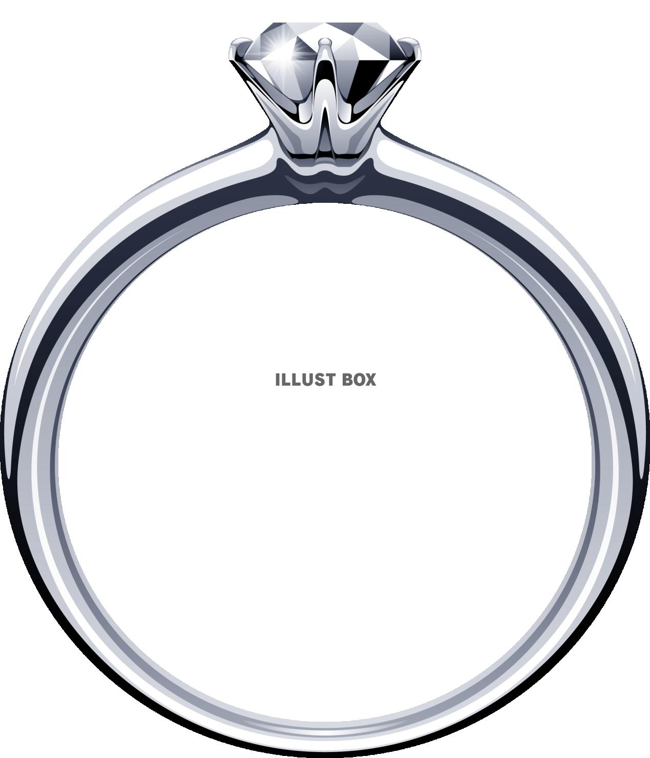 無料イラスト エンゲージリング ダイヤ 婚約指輪
