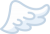 シンプルな羽根