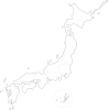 白地図　日本　地方区分　ぬりえ