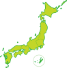 日本地図　八地方区分