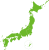 日本地図　八地方区分