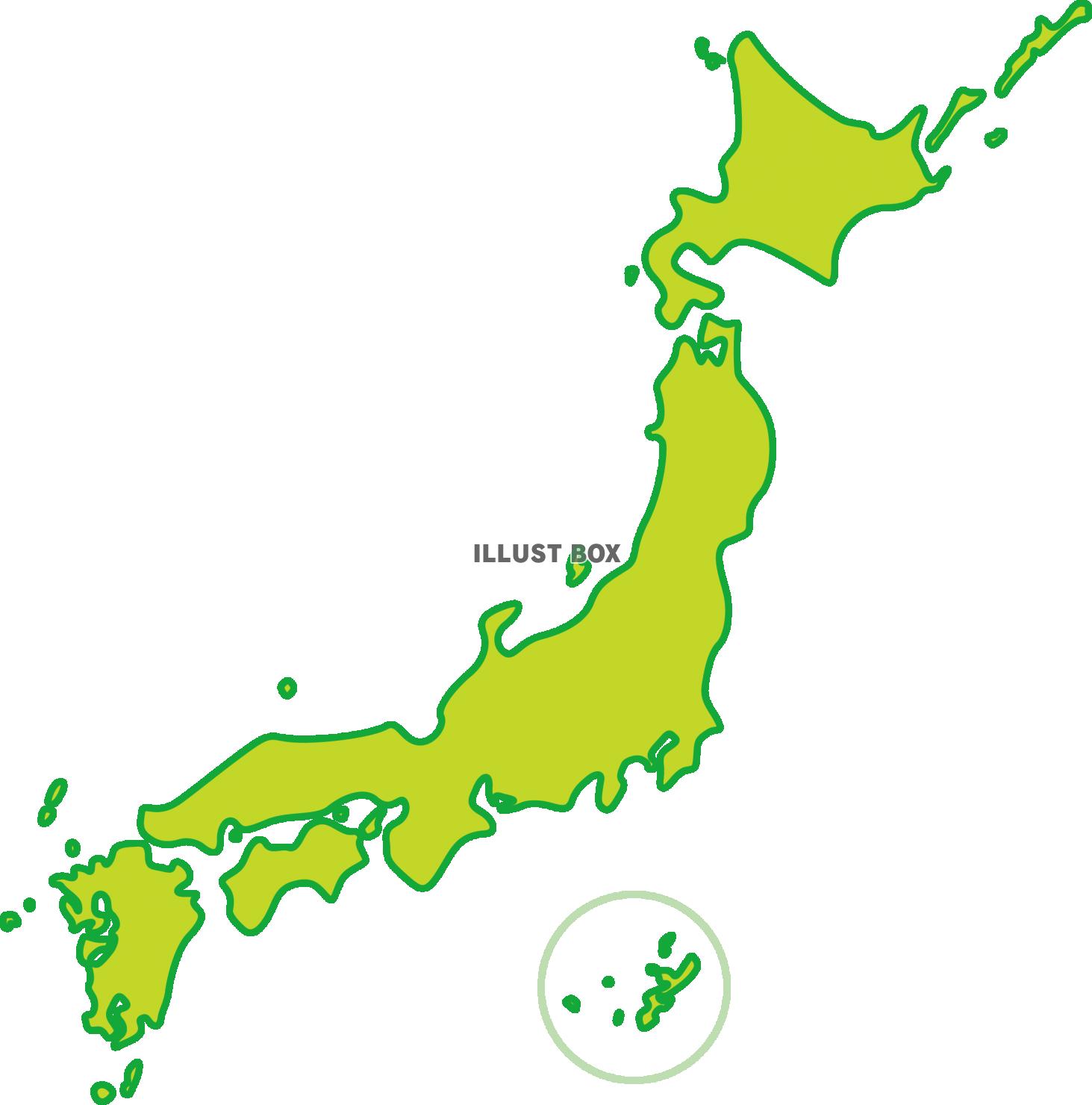 無料イラスト 日本地図