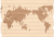 世界地図　地図　木　木目　ナチュラル
