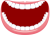 口 フレーム 笑顔 大口 大笑い