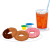 アイスティーとドーナツ