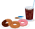 アイスコーヒーとドーナツ