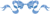 リボン　ブルー