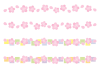 和風の桜のライン