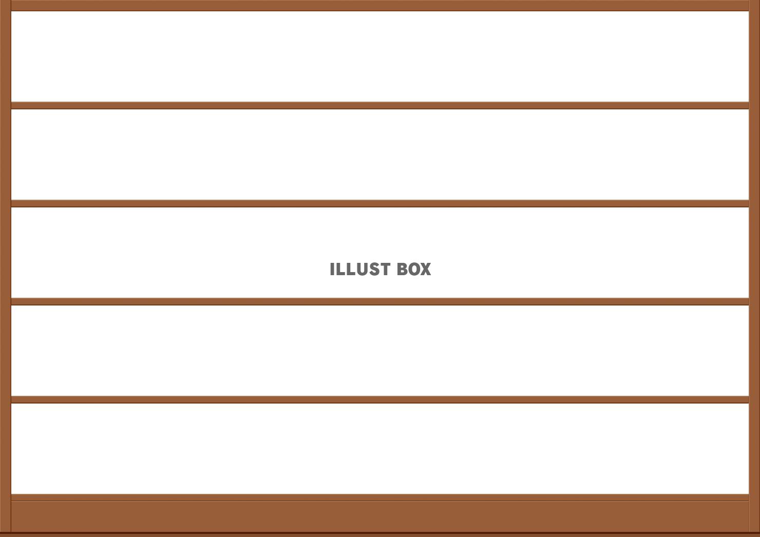 無料イラスト 本棚 フレーム
