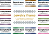 宝石　ジュエリー　フレーム　飾り罫　枠
