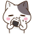 おにぎりもぐもぐ　＜ぶち猫にゃんこ＞
