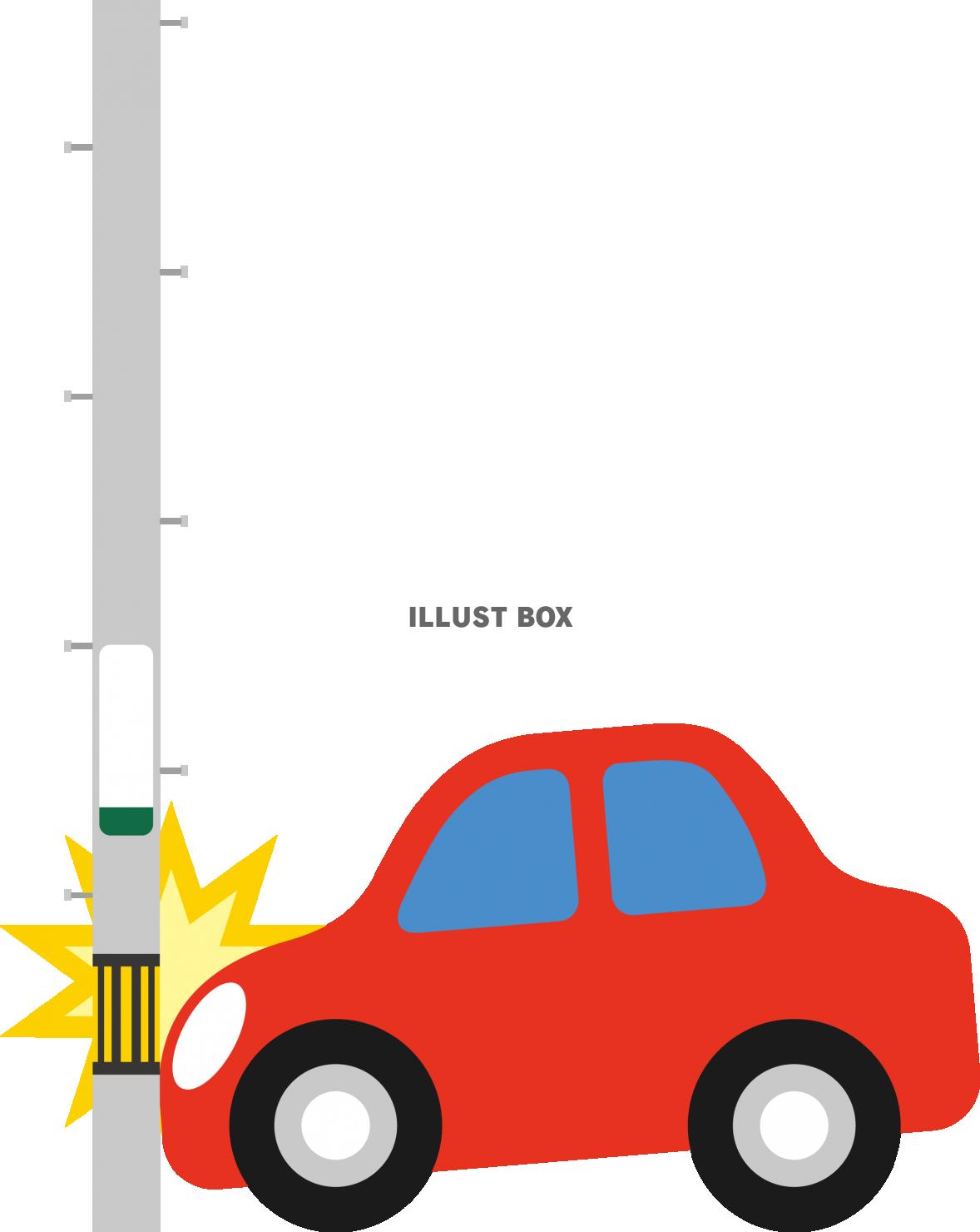 無料イラスト 交通事故 クルマ 物損事故
