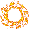 火の輪　炎　円　丸　サークル　フレーム