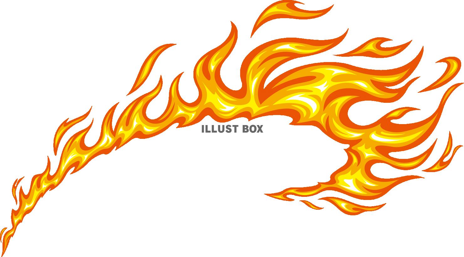 炎イラスト - 燃え盛る灼熱イメージの火の無料素材 - チコデザ