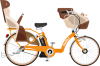 子供乗せ電動自転車　オレンジ