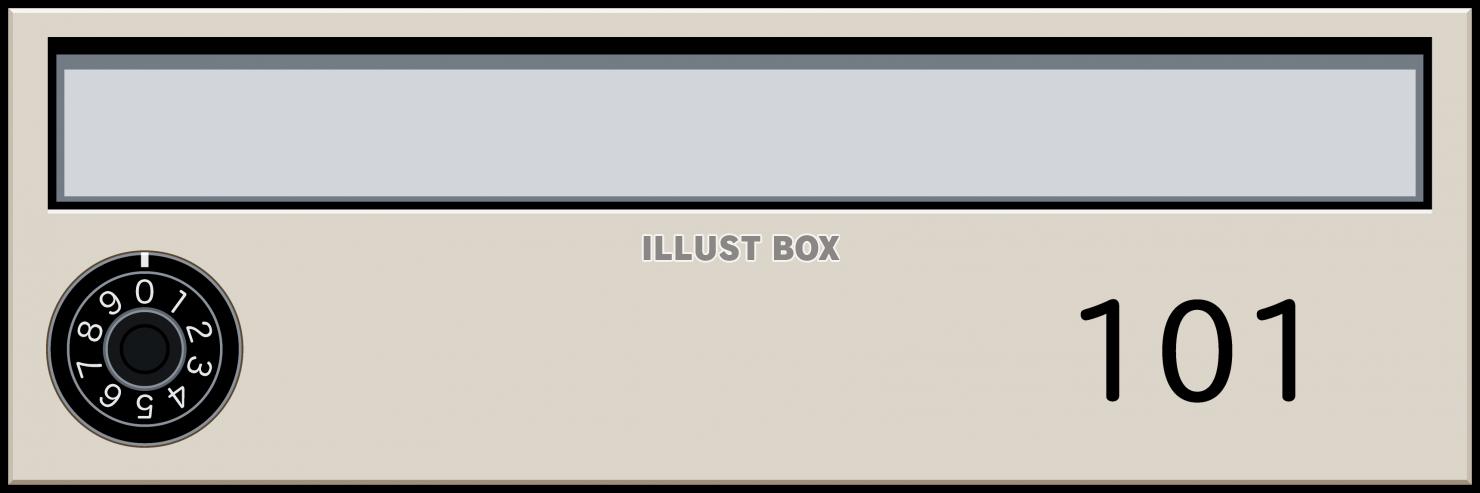 無料イラスト マンション 集合住宅の ポスト 郵便受け