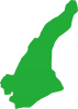 淡路島の地図（緑色）
