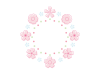 桜の花のフレーム素材