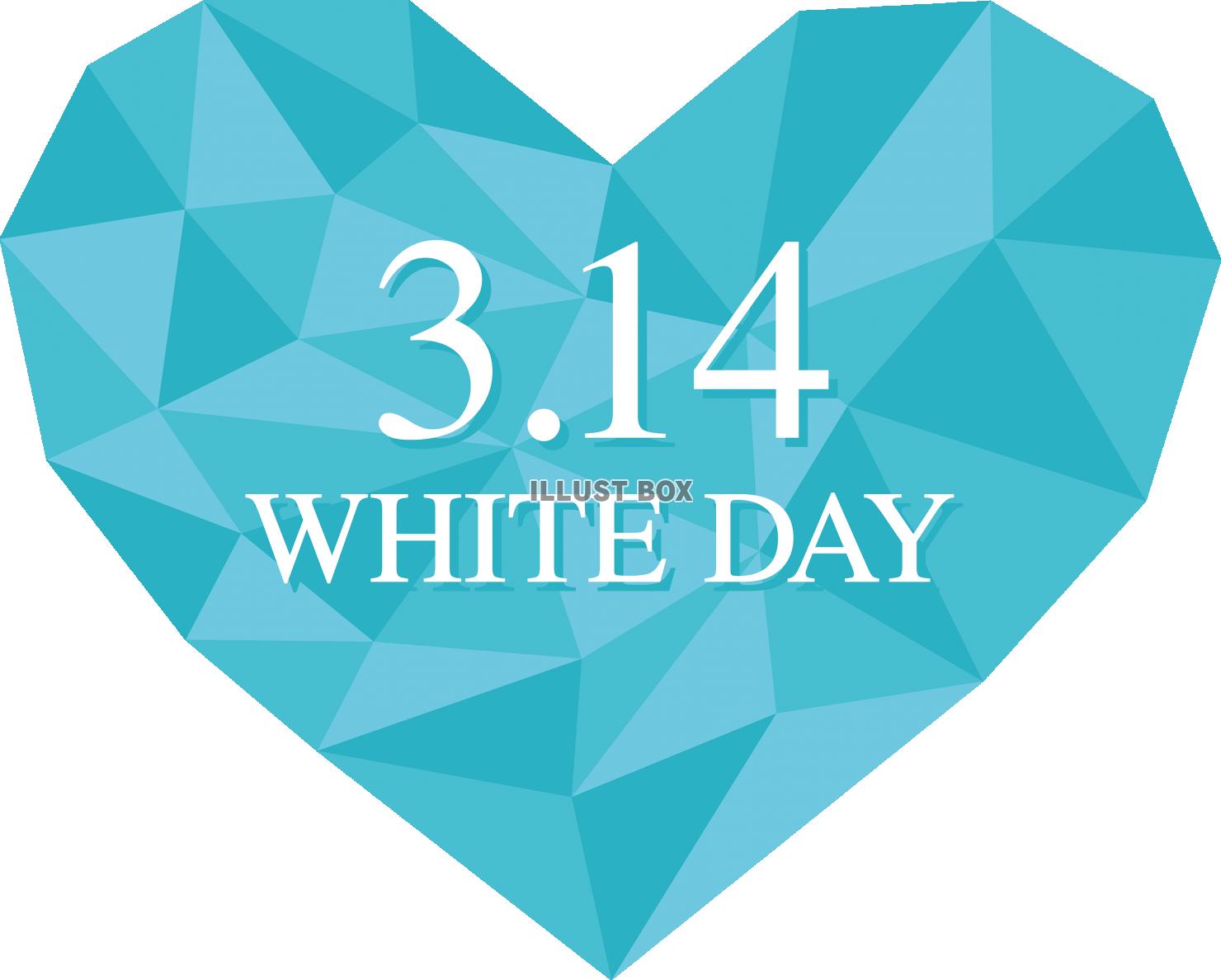 3.14  WHITE DAY  ホワイトデー・アイコン（ハ...