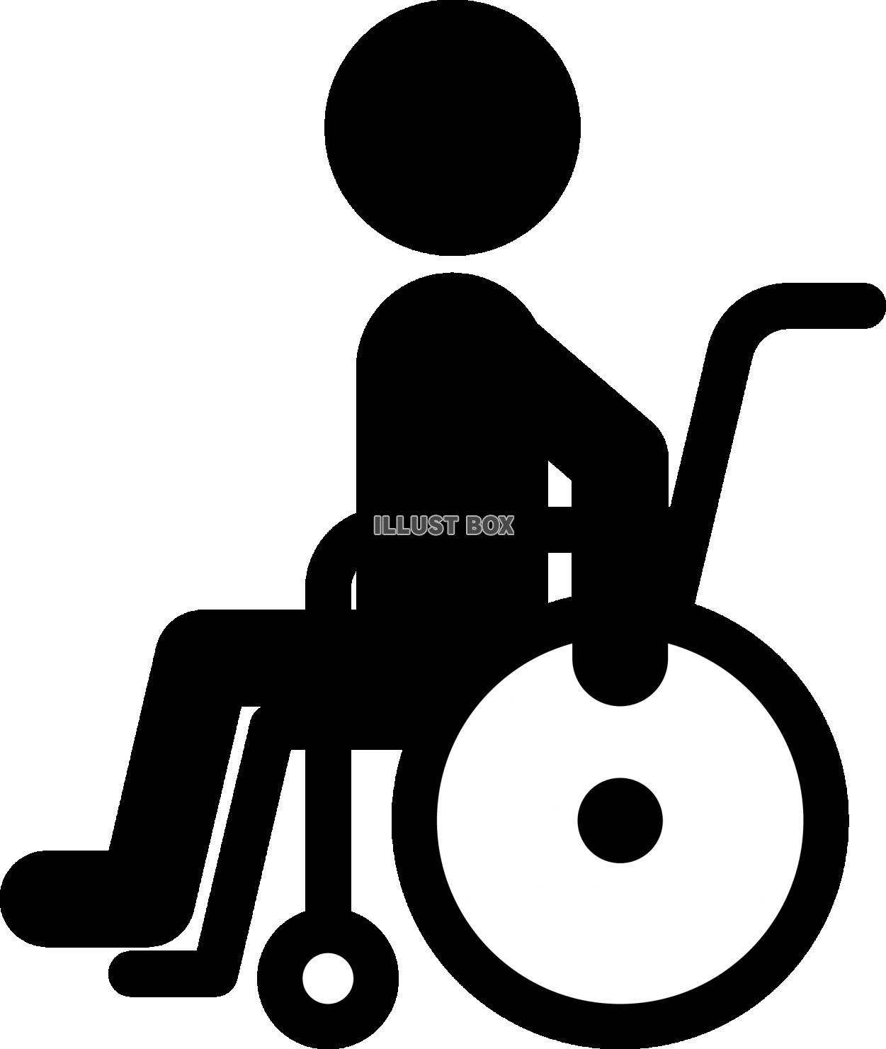 無料イラスト 車椅子に乗った人 福祉 医療