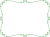 つる草フレームシンプル飾り枠素材イラスト。透過PNG