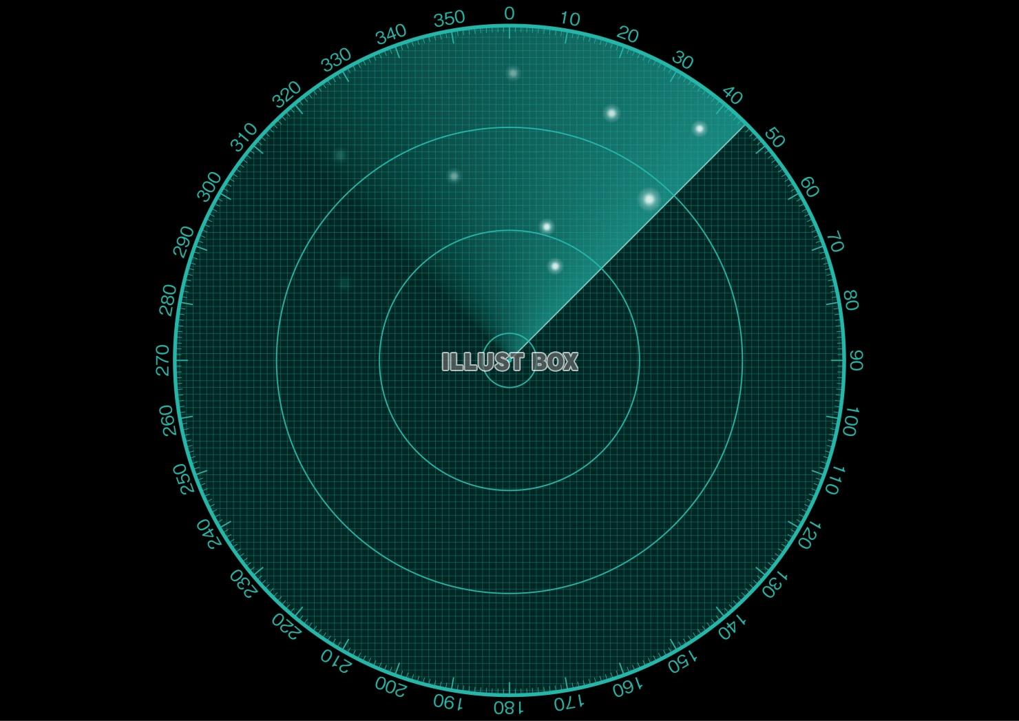 無料イラスト レーダー スコープ