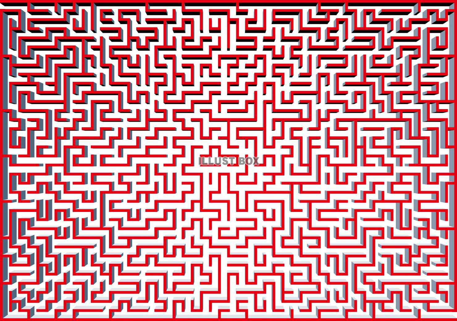 無料イラスト 立体的な迷路 ゲーム パズル 壁紙