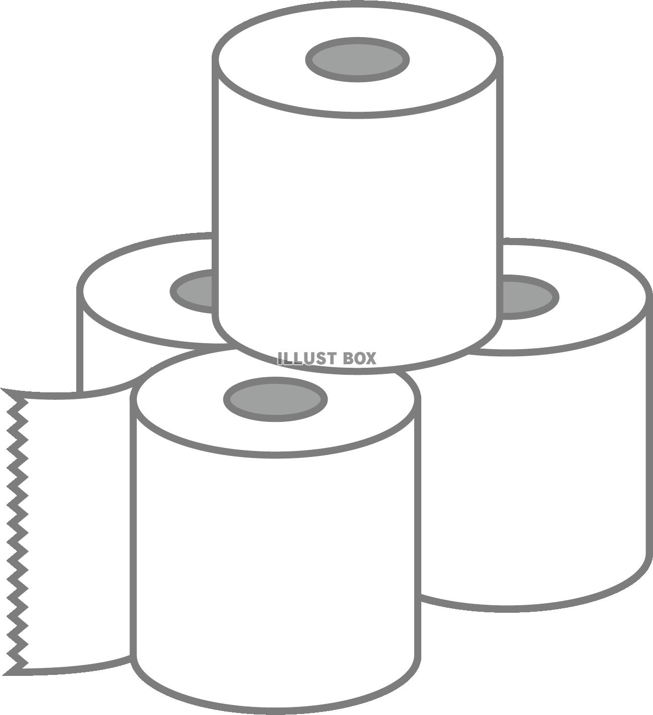 トイレットペーパー イラスト無料