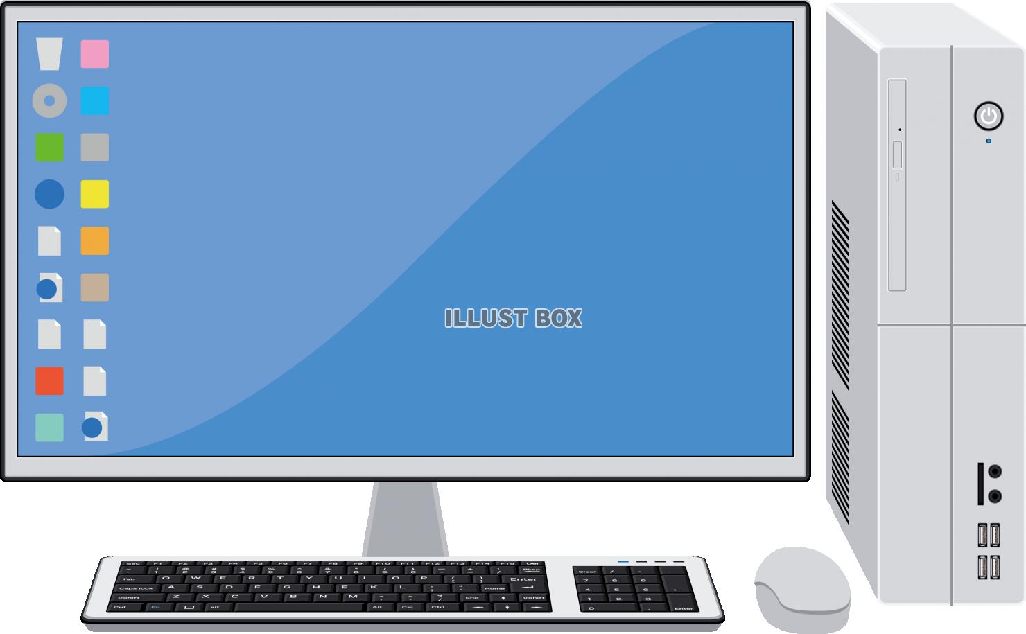 無料イラスト デスクトップ パソコン