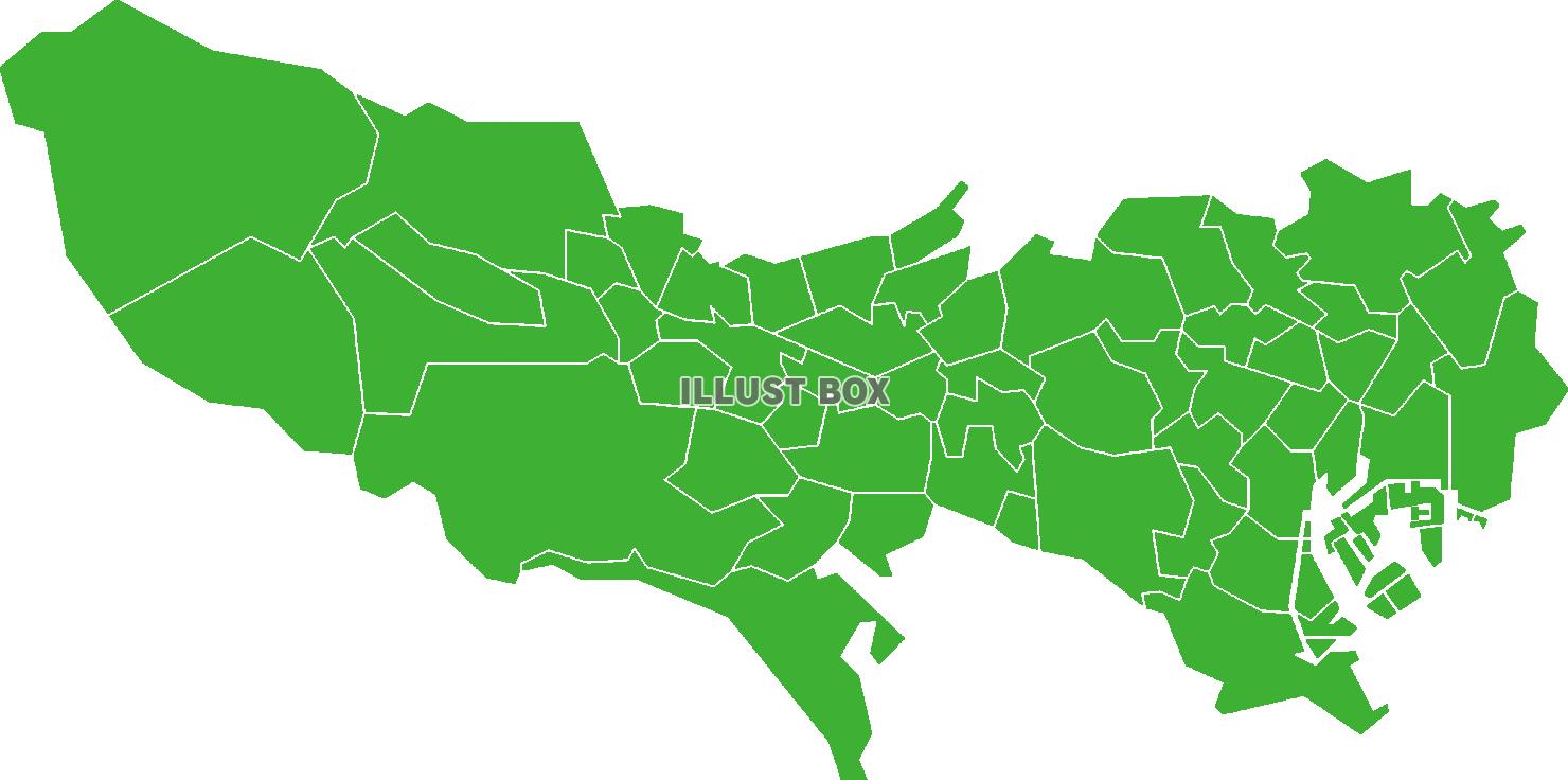 無料イラスト 東京都 地図