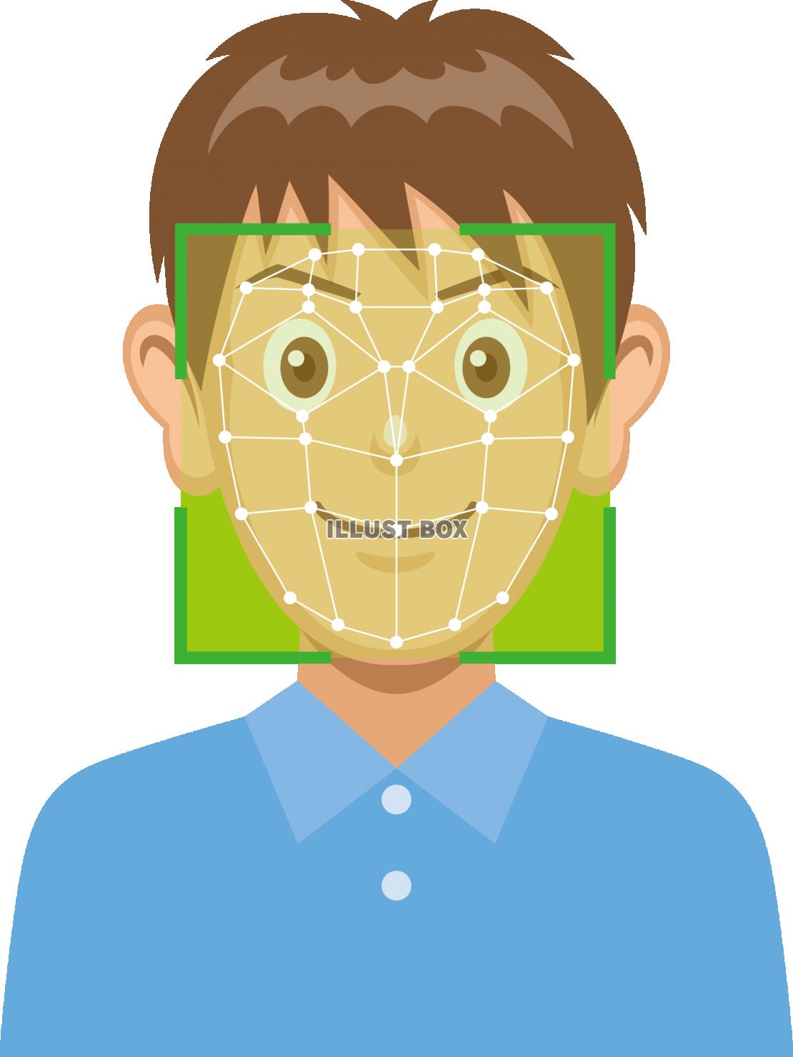 顔認証 イラスト無料