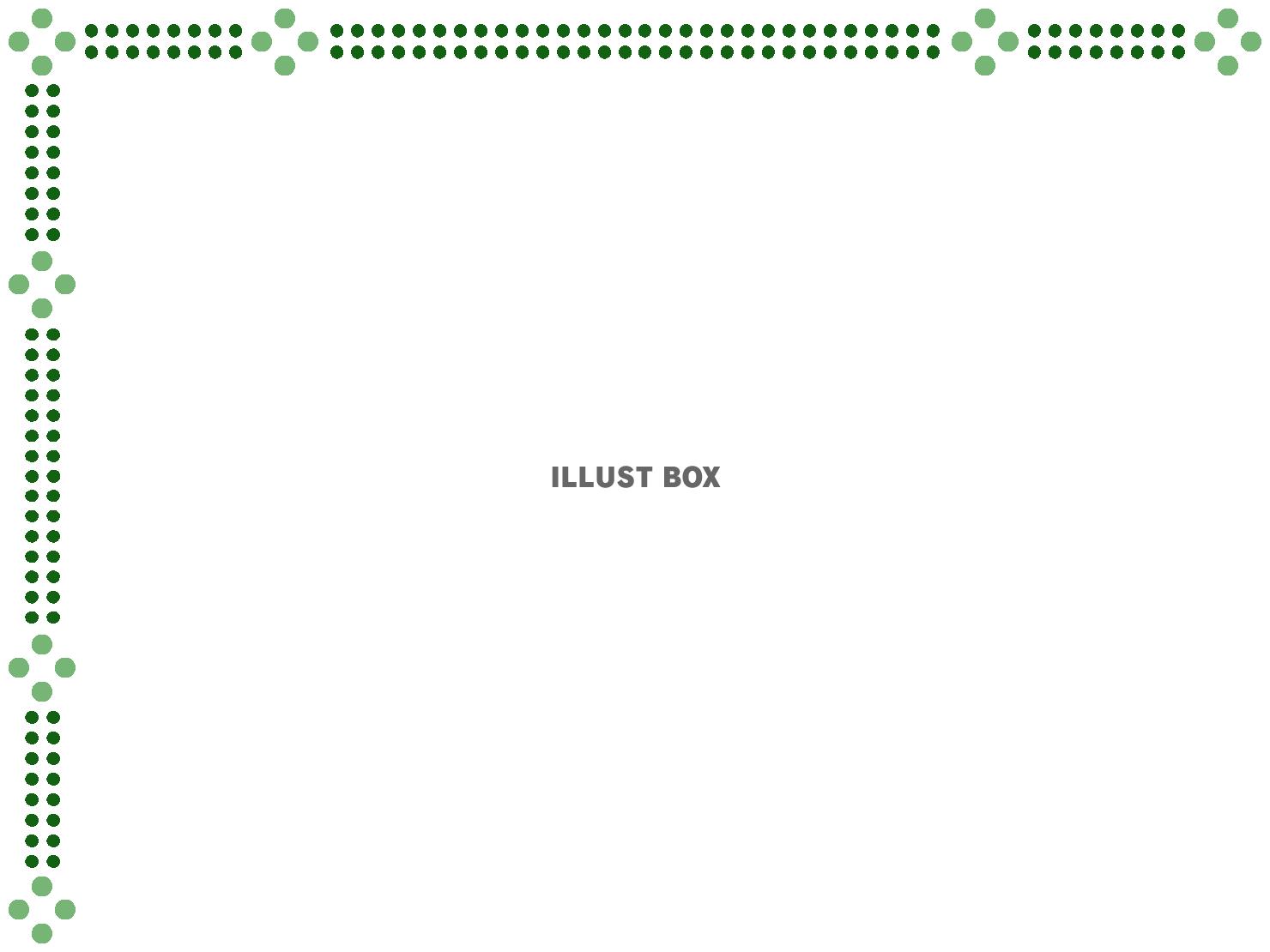 無料イラスト ドットフレーム水玉模様飾り枠素材イラスト 透過png