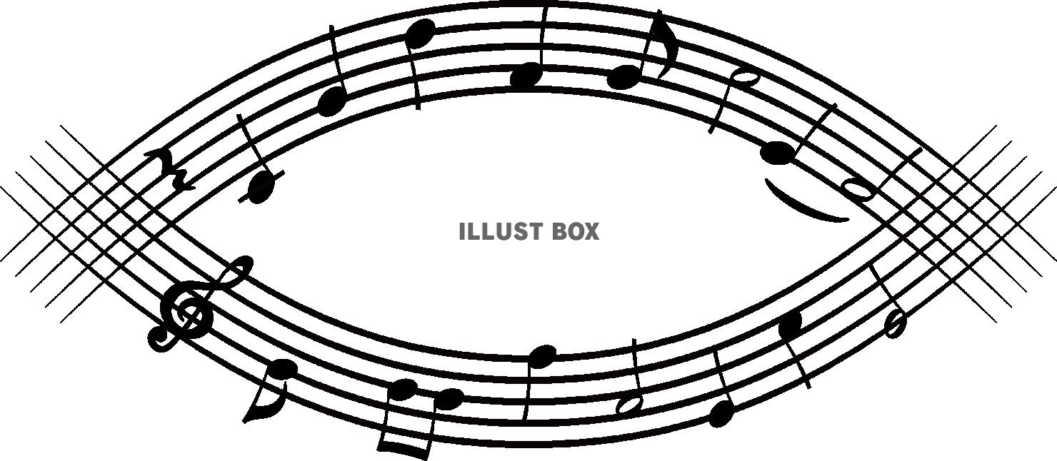 楽譜　フレーム　飾り枠