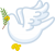 鳩　オリーブの枝