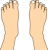 両足（上から見た図）