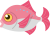 鯛　魚　キャラクター　コミカル