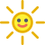 お天気　気象　キャラ　太陽　お日様　晴れ