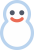 お天気　気象　キャラ　雪だるま　雪