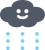 お天気　気象　キャラ　雨　雲