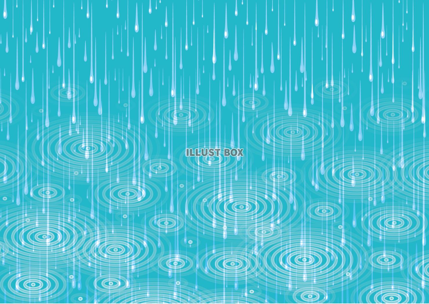 無料イラスト 雨のイメージ 梅雨 波紋 壁紙