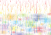 雨のイメージ　梅雨　虹色　波紋　壁紙
