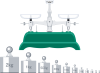 分銅　アイコンセット　上皿天秤　理科