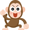 無料イラスト 日本猿